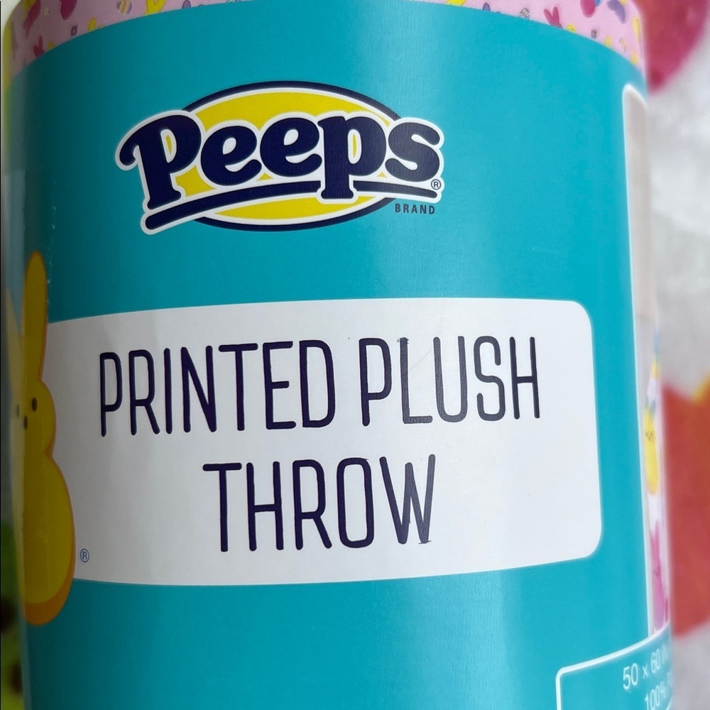 Peeps Marshmallow Chicks Printed Plush Throw Blanket - Picture 5 of 10